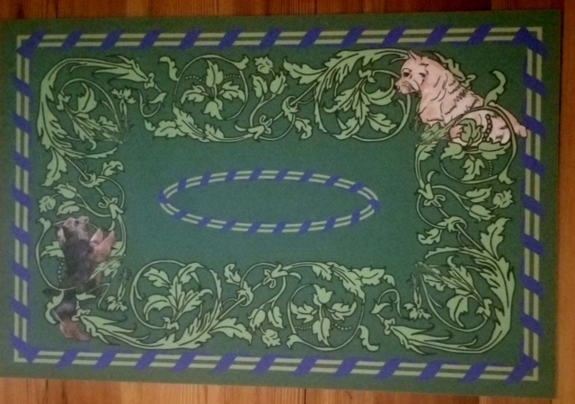 Norwich Padded Floor Mat (Blue & Green) – Norwich Terrier Club of